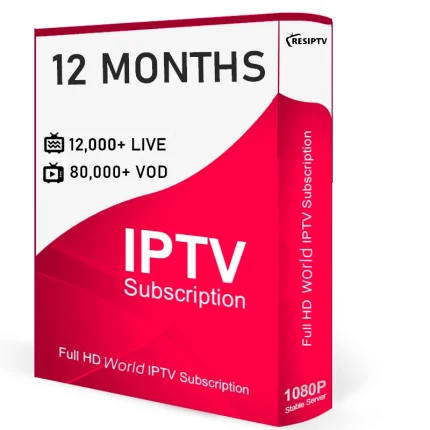 Buy IPTV Subscription 12 Months – Gold